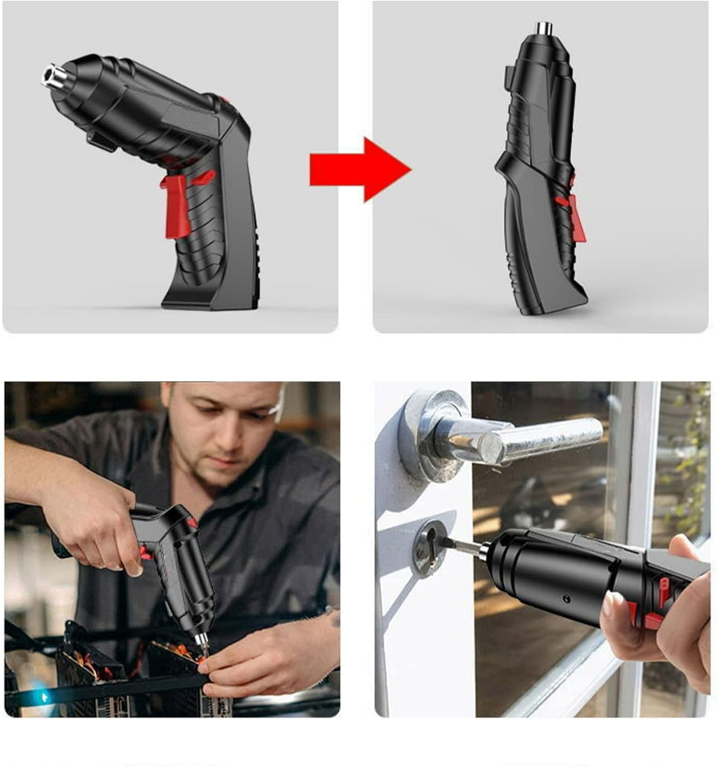 Cordless Electric Screwdriver Drill Set