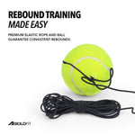 BoldFit Tennis Rebound Trainer Ball Set – Solo Practice Training Equipment for Kids & Adults