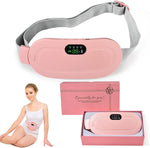 Electric Period Pain Relief Belt with Heat & Vibration – Rechargeable Menstrual Cramp Massager