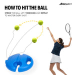BoldFit Tennis Rebound Trainer Ball Set – Solo Practice Training Equipment for Kids & Adults