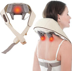 Shiatsu Neck &amp; Shoulder Massager with Heat – Deep Tissue Kneading Back &amp; Body Massage Device