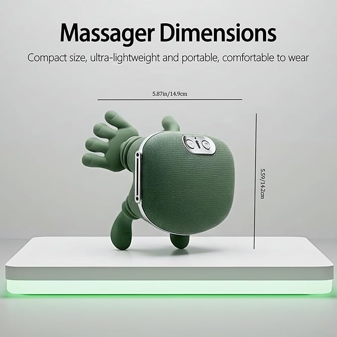 Bionic 4D Neck & Shoulder Massager with Heat – Wireless Rechargeable Deep Tissue Pain Relief