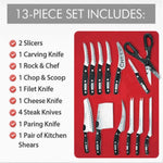Mibacle Blade Professional 13-Piece Chef Knife Set