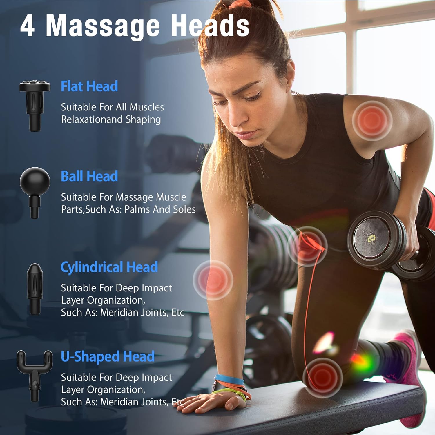 Professional Electric Massage Gun – Deep Tissue Muscle Relaxer for Neck & Body Recovery