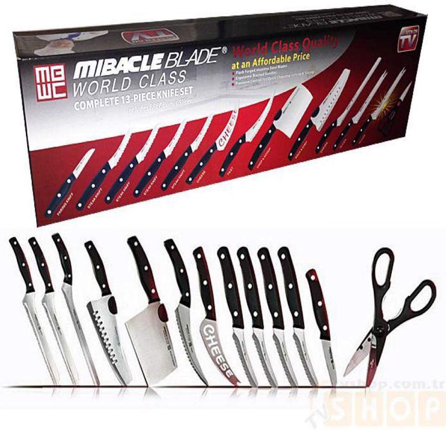 Mibacle Blade Professional 13-Piece Chef Knife Set