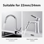 720° Rotating Faucet Aerator – Anti-Splash Water Saving Tap Extender Adapter