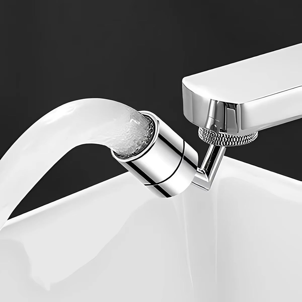 720° Rotating Faucet Aerator – Anti-Splash Water Saving Tap Extender Adapter