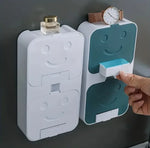 Wall Mounted Tissue Box Holder with Storage Shelf – Waterproof Punch-Free Tissue Dispenser for Bathroom & Kitchen