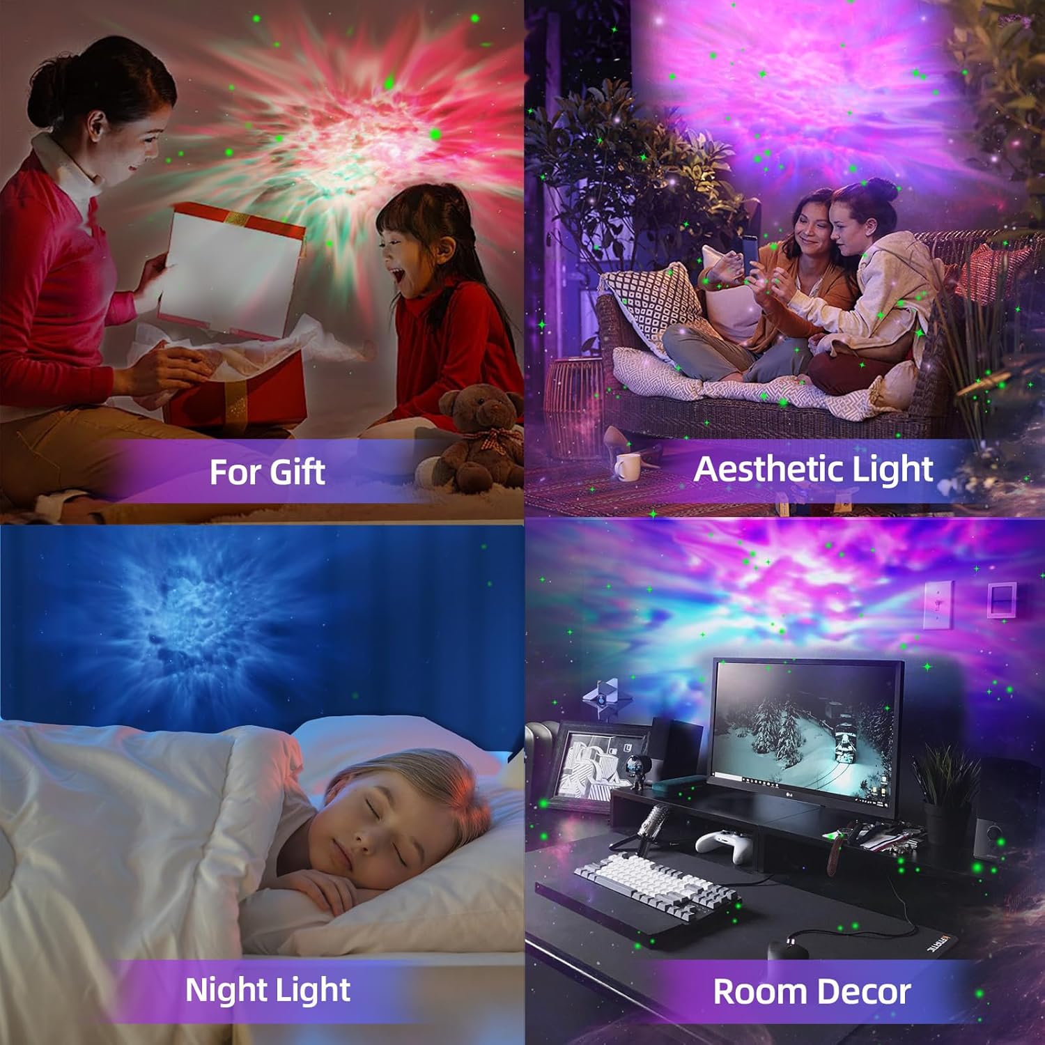 Astronaut Star Projector Galaxy Night Light – LED Nebula & Star Ceiling Lamp with Remote | Bedroom Décor & Gift