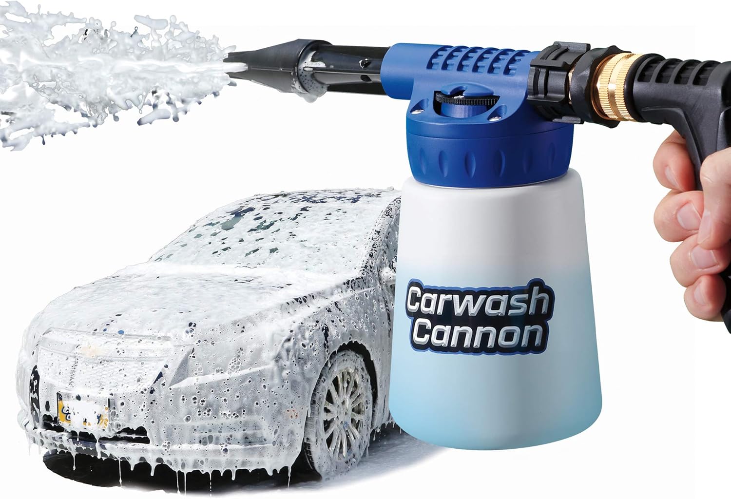 Car Wash Foam Cannon Gun – 5 Spray Settings High Pressure Foam Blaster