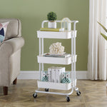 3-Tier Rolling Utility Storage Cart – Mobile Organizer Trolley with Wheels
