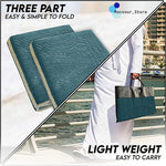 Muslim Prayer Rug with Back Support – Foldable Portable Anti-Slip Prayer Mat