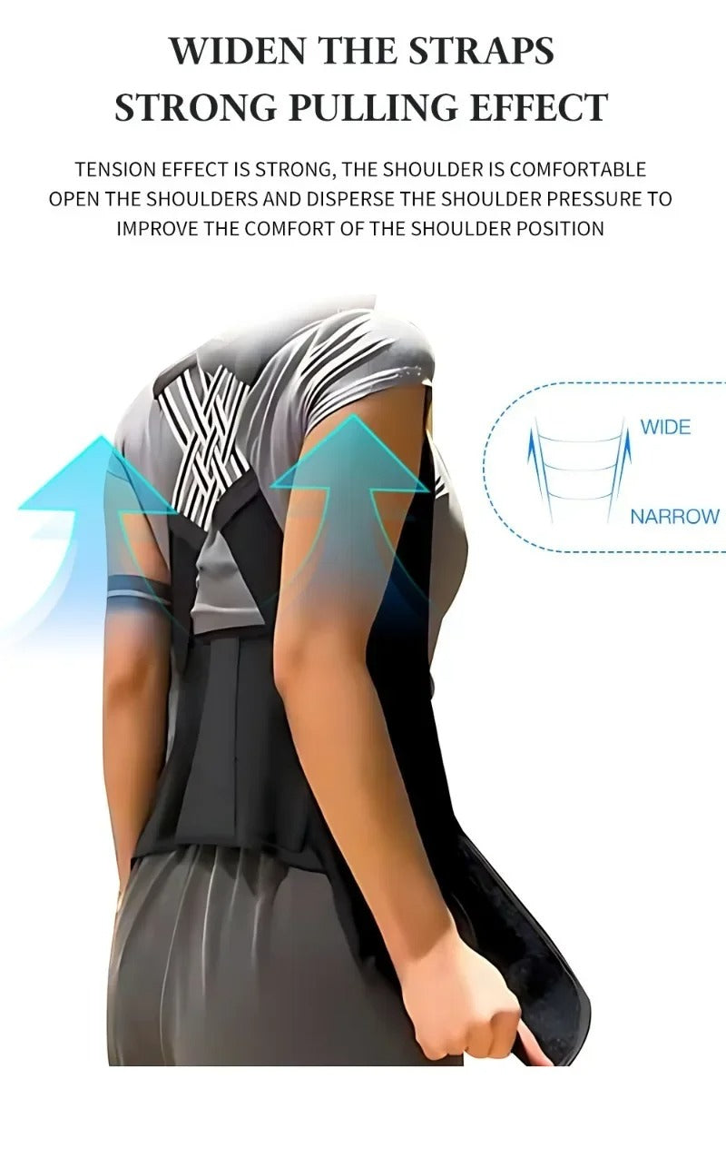 Adjustable Posture Corrector Belt – Back & Shoulder Support for Men and Women