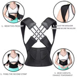 Adjustable Posture Corrector Belt – Back & Shoulder Support for Men and Women