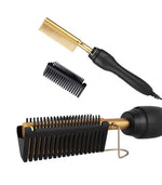 Amazon Hair Curling &amp; Straightening Comb – Copper Wet &amp; Dry Electric Heat Comb for Home Styling