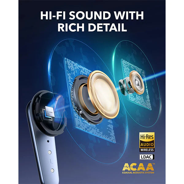 Anker Soundcore Liberty 4 Pro ANC True Wireless Earbuds – 13mm Drivers, BassUp™ Technology & AI Clear Calls