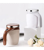 Automatic Magnetic Stirring Coffee Cup – Lazy Electric Mixer Cup for Coffee, Milkshake &amp; Drinks