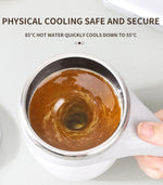 Automatic Magnetic Stirring Coffee Cup – Lazy Electric Mixer Cup for Coffee, Milkshake &amp; Drinks