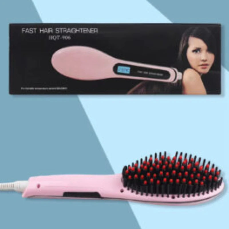 Ceramic Electric Hair Straightening Comb – Fast Heating, Safe, Dry &amp; Wet Use