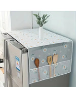 Dust & Oil-Proof Refrigerator/Washing Machine Cover with Side Storage Pockets