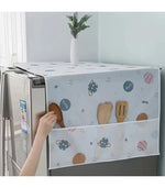 Dust & Oil-Proof Refrigerator/Washing Machine Cover with Side Storage Pockets