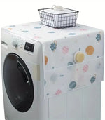 Dust & Oil-Proof Refrigerator/Washing Machine Cover with Side Storage Pockets