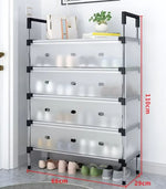 Dustproof DIY Shoe Rack | Multi-Layer Stainless Steel Pipe Organizer | Space-Saving Durable Storage Shelf