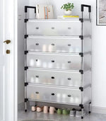 Dustproof DIY Shoe Rack | Multi-Layer Stainless Steel Pipe Organizer | Space-Saving Durable Storage Shelf
