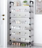 Dustproof DIY Shoe Rack | Multi-Layer Stainless Steel Pipe Organizer | Space-Saving Durable Storage Shelf