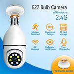 E27 Bulb WiFi Remote Surveillance Camera – Full Color Night Vision | Human Tracking | Indoor Security
