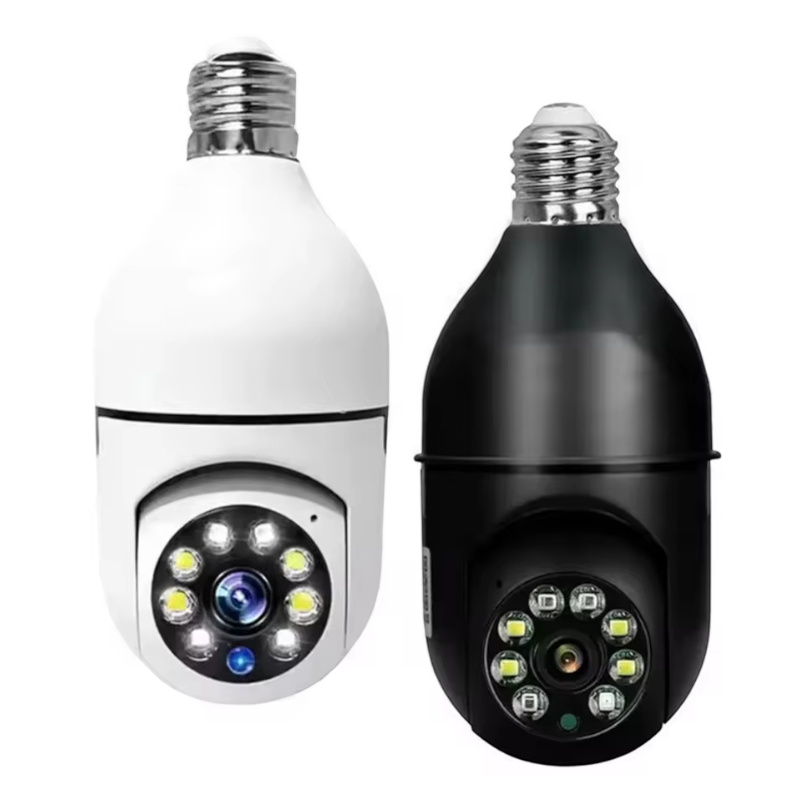 E27 Bulb WiFi Remote Surveillance Camera – Full Color Night Vision | Human Tracking | Indoor Security