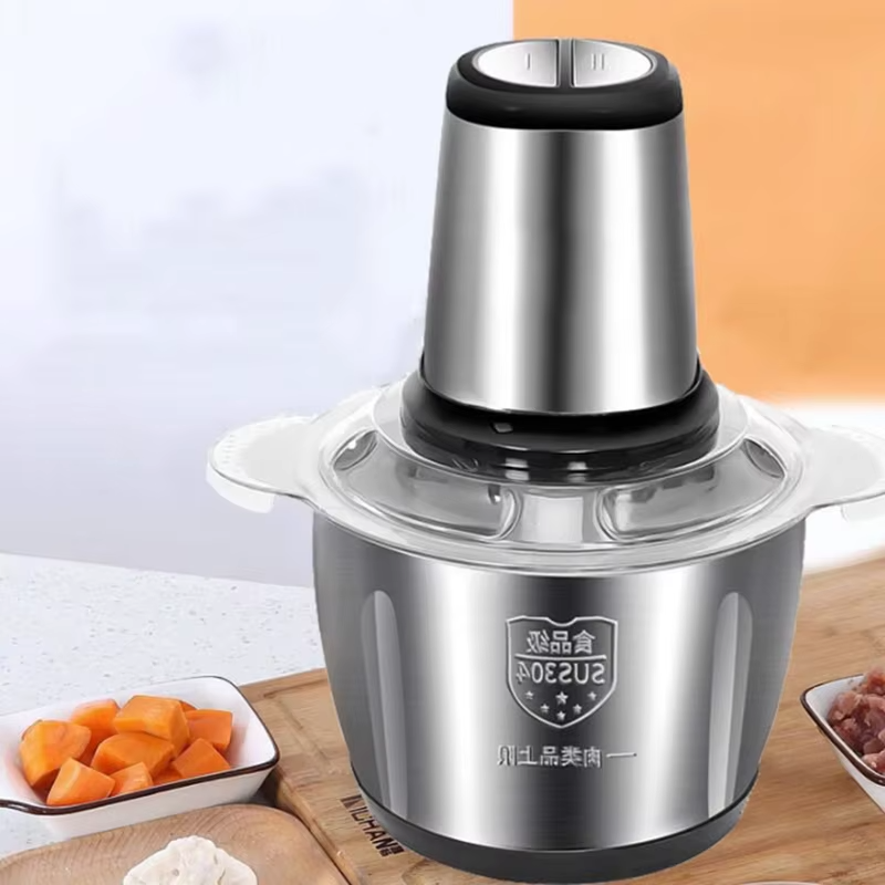 Electric Meat Grinder 2L – 304 Stainless Steel Multifunction Food Chopper