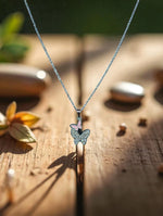 Elegant Butterfly Pendant Necklace with Stud Earrings