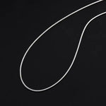 Elegant Unisex Flat Snake Chain Necklace