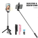 Foldable Bluetooth Selfie Stick with Mini Tripod