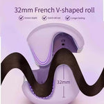 Foldable LCD Display Professional 3-Barrel Hair Curler – Ceramic Wave Styling Iron