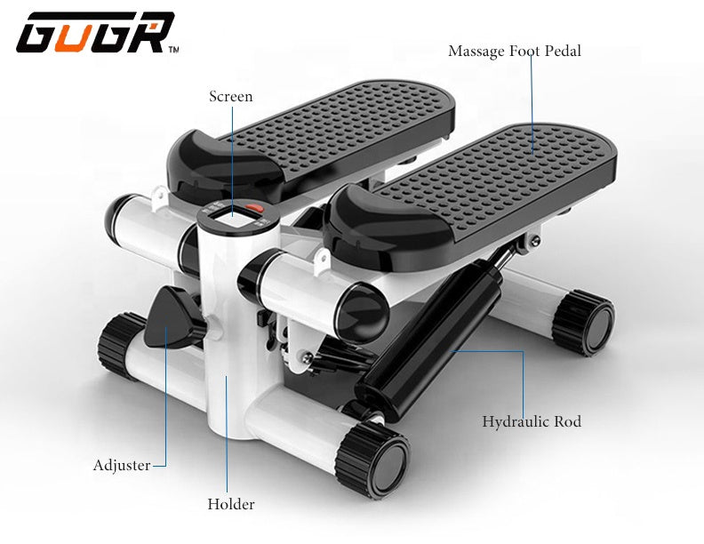 Silent Twist Stepper with Resistance Rope – Mini Elliptical Home Cardio Machine