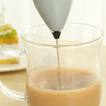 Electric Handheld Milk Frother & Mini Coffee Whisk – Portable Battery-Powered Foam Maker & Egg Beater