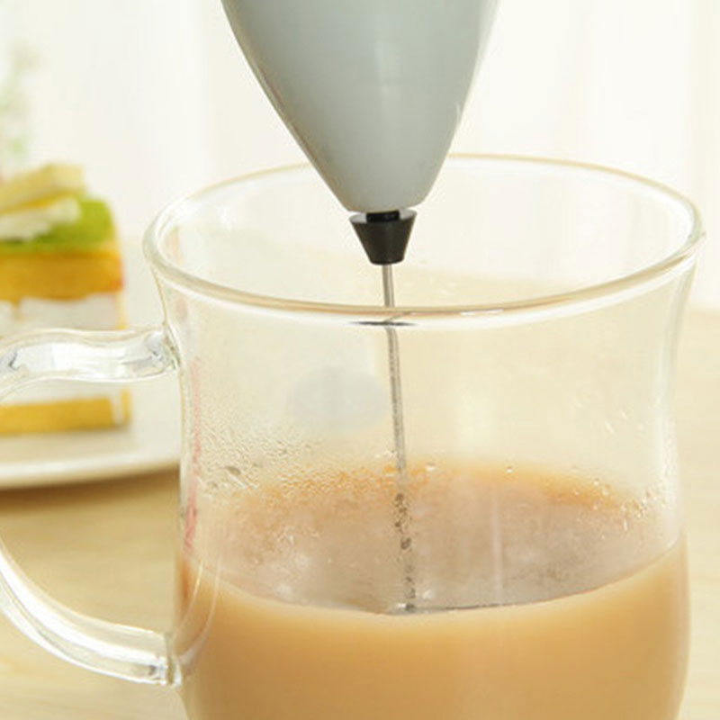 Electric Handheld Milk Frother & Mini Coffee Whisk – Portable Battery-Powered Foam Maker & Egg Beater