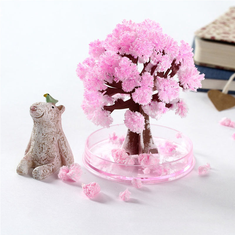 Magic Growing Sakura Crystal Tree – DIY Blooming Cherry Blossom Decoration