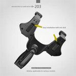 360° Adjustable Rear View Mirror Car Phone Holder – Universal 4–7 Inch Anti-Shake Phone Mount