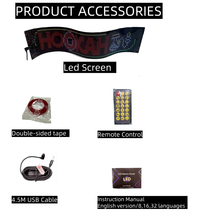 Smart Car LED Evil Eye Sign — Dual RGB Matrix Panel with Remote | USB Powered Truck & Car Grille Light Display