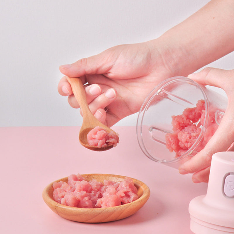 250ml USB Rechargeable Electric Mini Food Chopper & Garlic Crusher – Portable Vegetable, Meat & Baby Food Processor