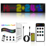 Smart Car LED Evil Eye Sign — Dual RGB Matrix Panel with Remote | USB Powered Truck & Car Grille Light Display