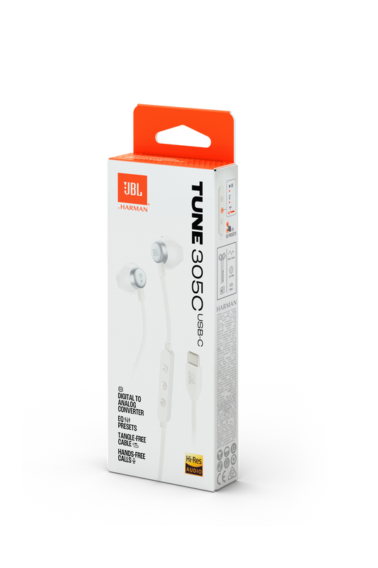 JBL Tune 305C USB-C Wired Hi-Res Earbuds