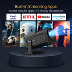 HY320 Smart Projector – Full HD 1080p, WiFi & Bluetooth Home Cinema Projector