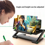 8-Inch Foldable 3D Phone Screen Magnifier – HD Mobile Screen Amplifier & Adjustable Phone Stand