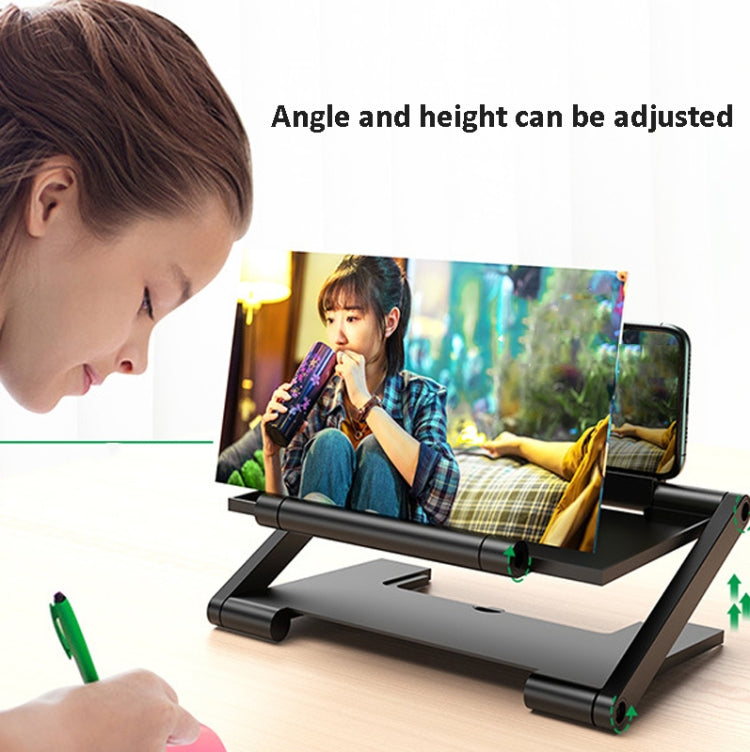 8-Inch Foldable 3D Phone Screen Magnifier – HD Mobile Screen Amplifier & Adjustable Phone Stand