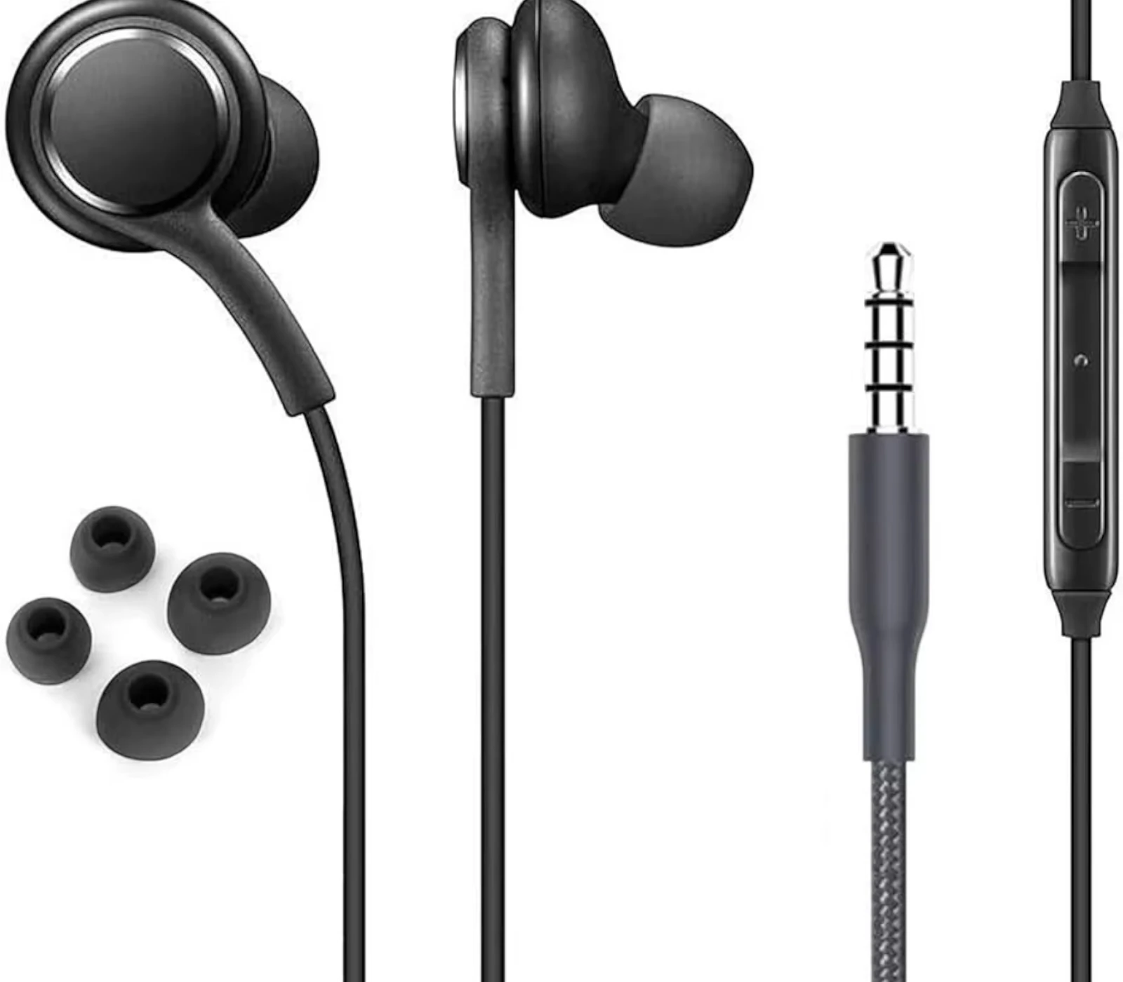 High Quality In Ear Headphones with Mic – 3.5mm Jack Wired Earphones