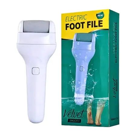 Rechargeable Electric Foot File – Velvet Smooth Pedicure Callus Remover